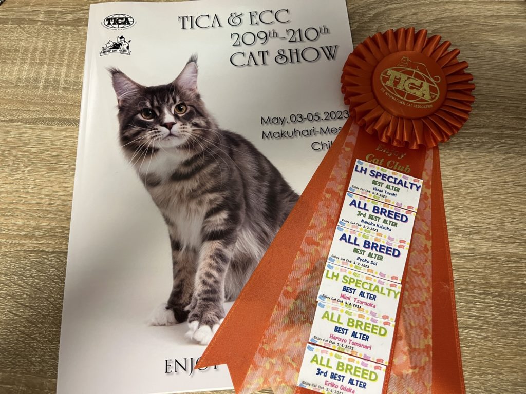 ペット博2023 幕張メッセで開催されたTICAキャットショーへ出陳しました